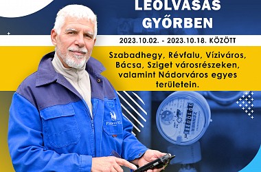 Lakossági mellékvízmérő leolvasás Győrben 